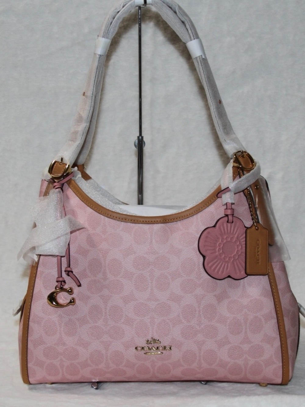 NWT COACH Erin Shoulder Bag In Signature Canvas With Charms
